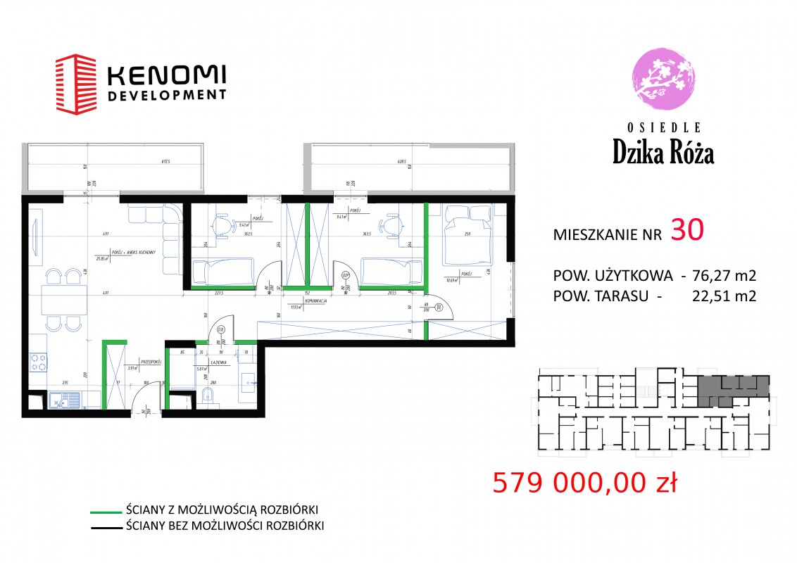 Mieszkanie 30 - III Piętro
