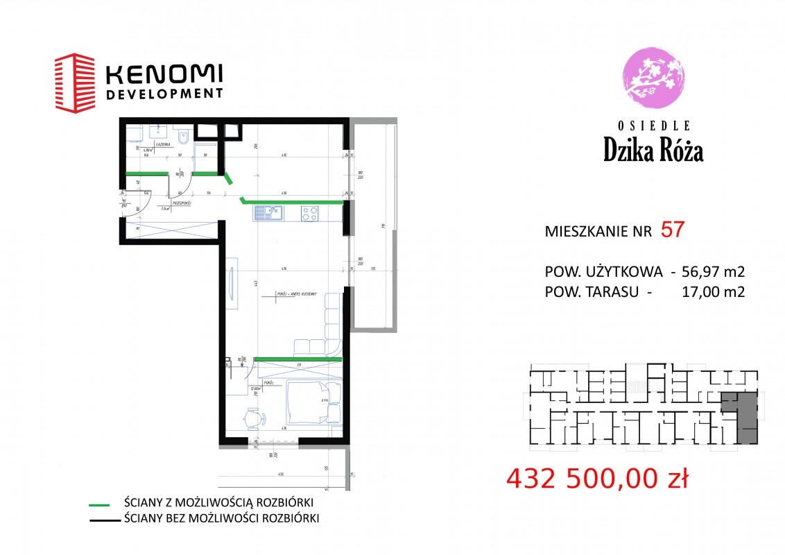 Mieszkanie 57 - VI Piętro